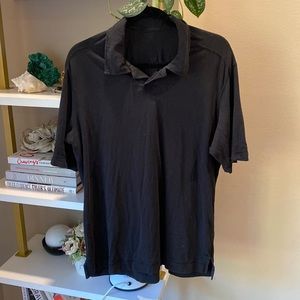 Lululemon men’s black polo shirt size large